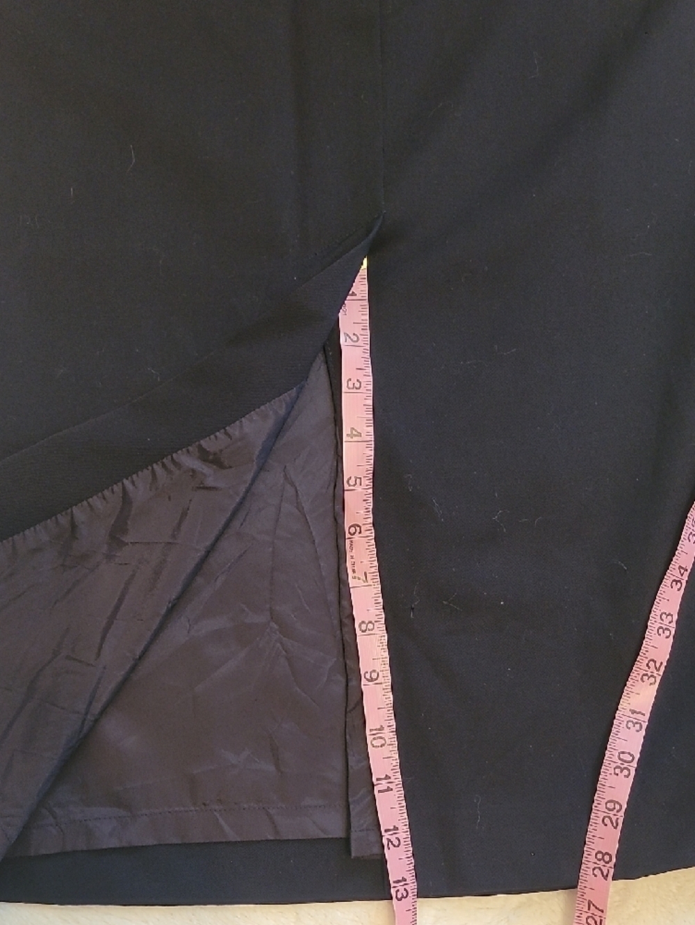 Liz Claiborne Navy Tailored Pencil Skirt - Picture 8 of 8